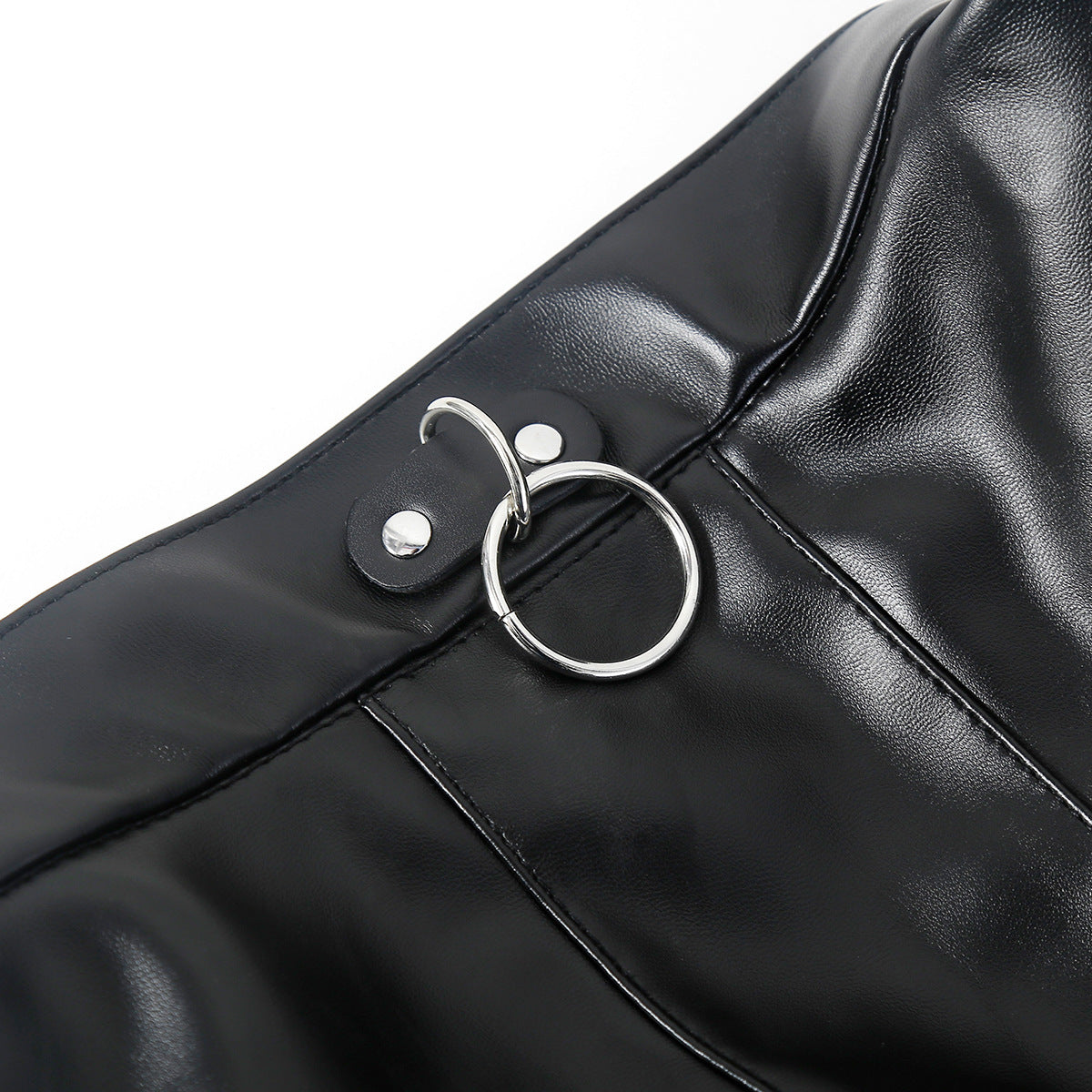 CLASSIC PU LEATHER STRAIGHT JACKET HARNESS