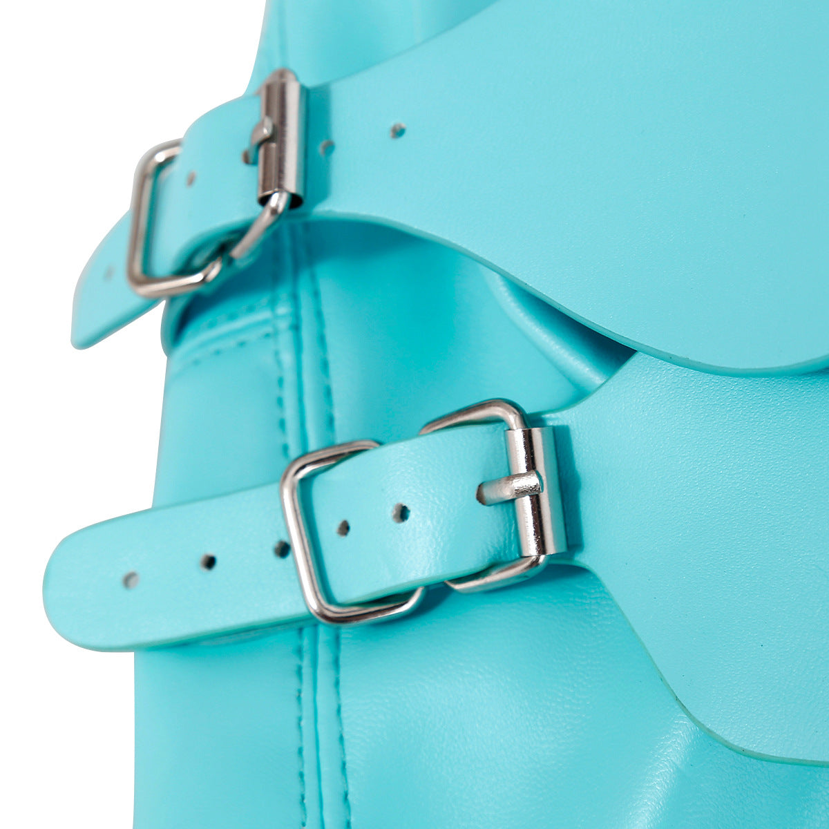 SKY BLUE BDSM HOOD WITH BALL GAG