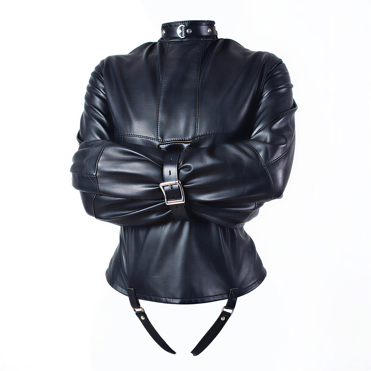 ADJUSTABLE PU LEATHER STRAITJACKET