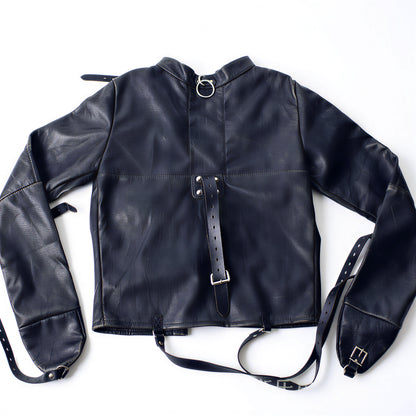 ADJUSTABLE PU LEATHER STRAITJACKET