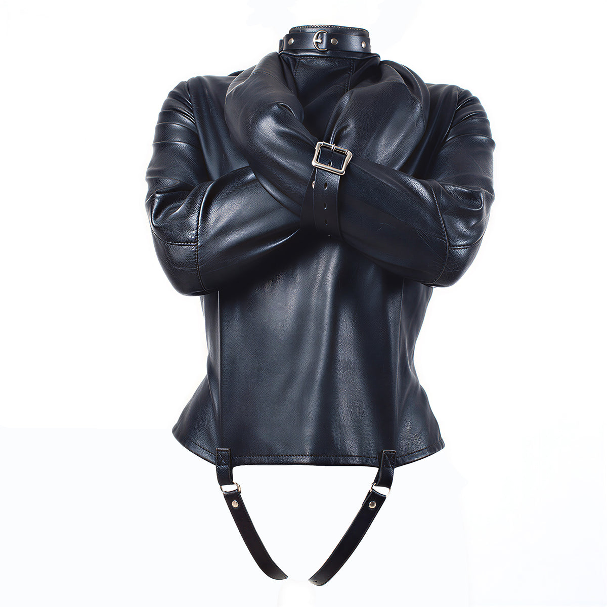 ADJUSTABLE PU LEATHER STRAITJACKET