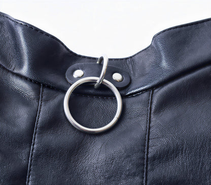 ADJUSTABLE PU LEATHER STRAITJACKET