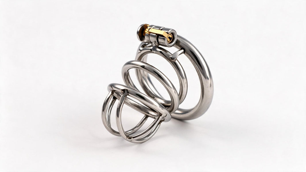 BREATHABLE STAINLESS STEEL CHASTITY CAGE