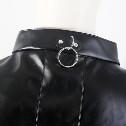 CLASSIC PU LEATHER STRAIGHT JACKET HARNESS