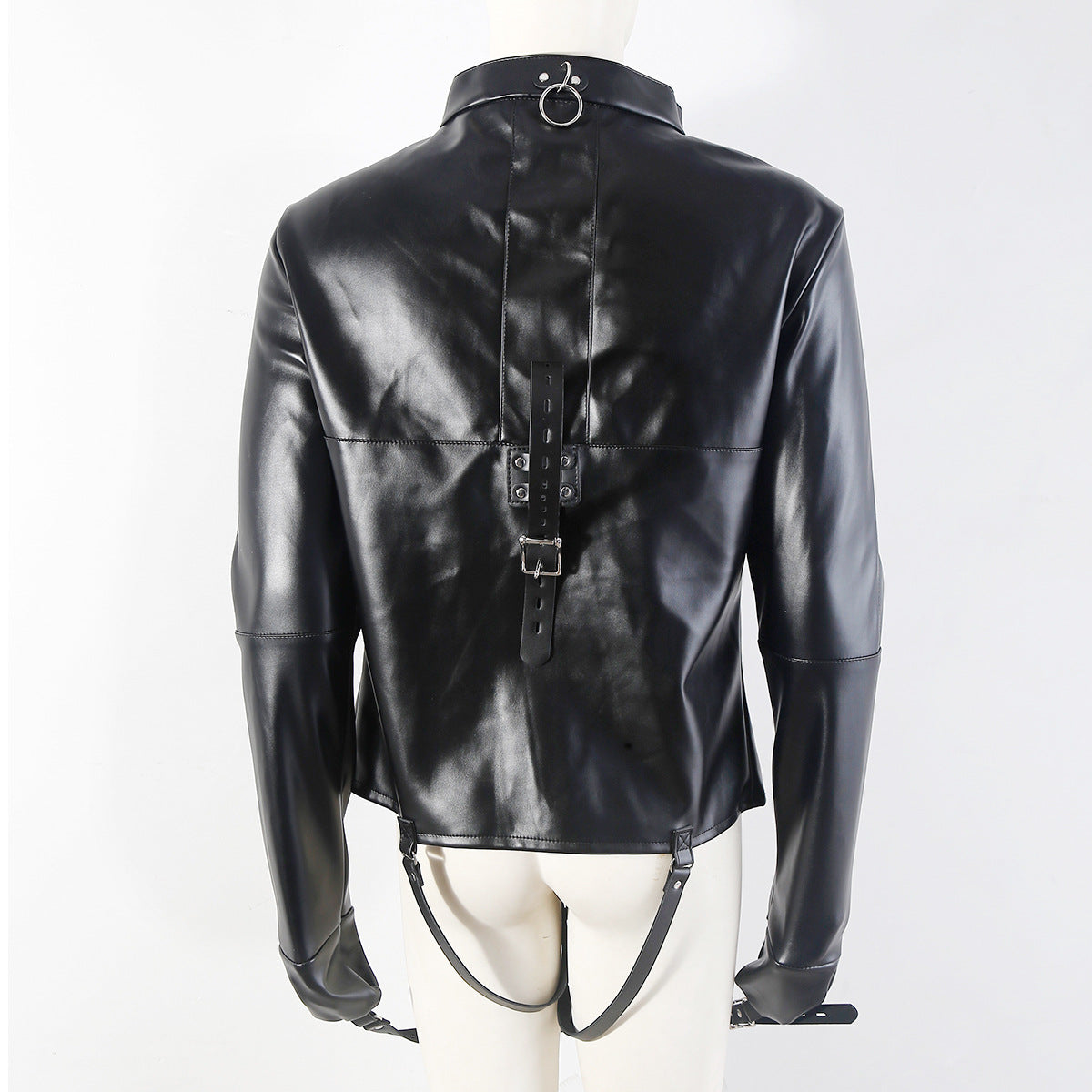 Multiple adjustable buckle straps on straight jacket harness