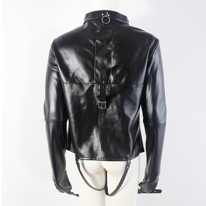 Multiple adjustable buckle straps on straight jacket harness