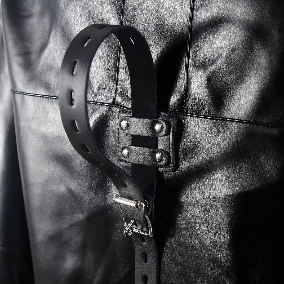 CLASSIC PU LEATHER STRAIGHT JACKET HARNESS
