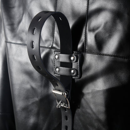 CLASSIC PU LEATHER STRAIGHT JACKET HARNESS