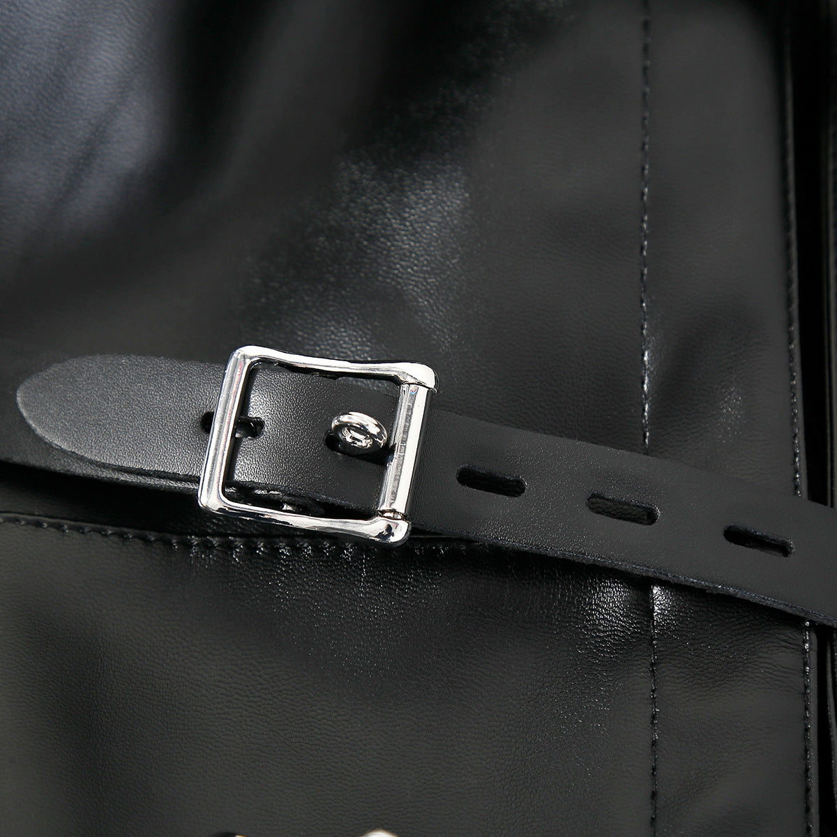 CLASSIC PU LEATHER STRAIGHT JACKET HARNESS