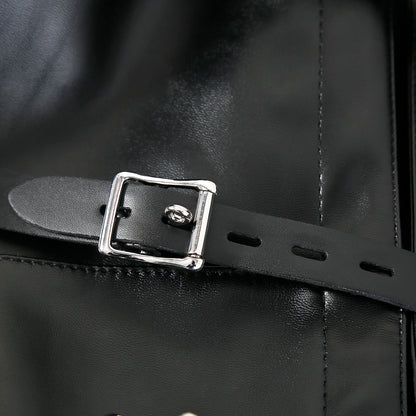 CLASSIC PU LEATHER STRAIGHT JACKET HARNESS