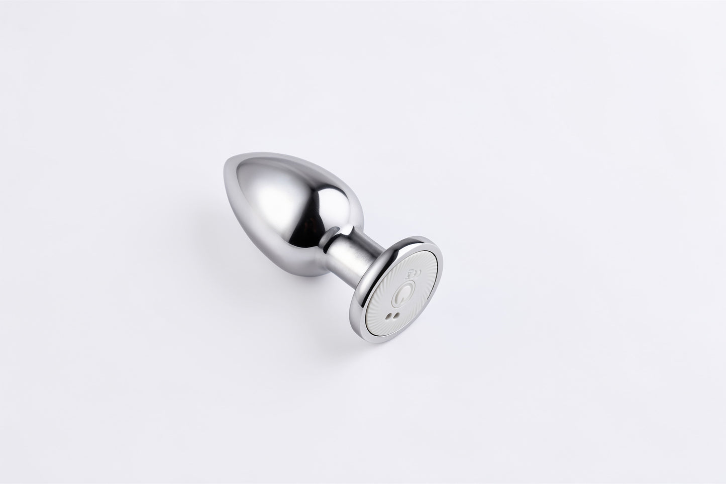 RAINBOW METALLIC VIBRATING ANAL PLUG WITH LED LIGHTS