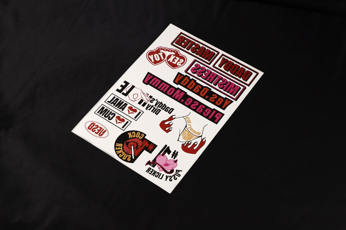 SAY IT ON YOUR SKIN - BADISM TEMPORARY TATTOO SET