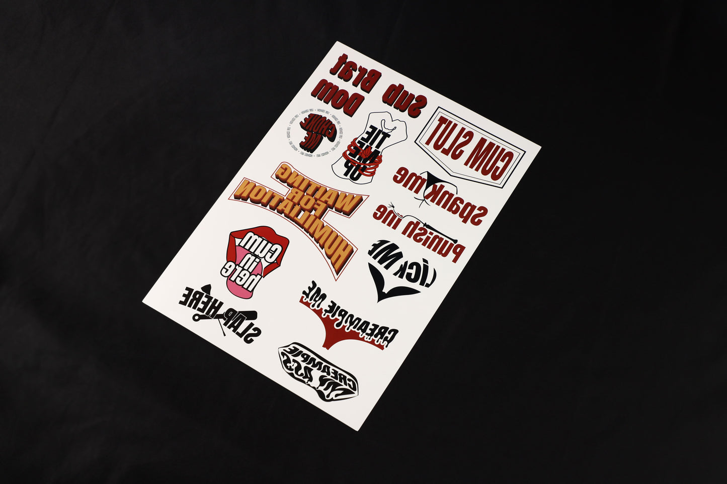 SAY IT ON YOUR SKIN - BADISM TEMPORARY TATTOO SET
