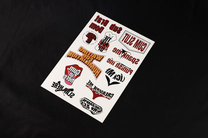 SAY IT ON YOUR SKIN - BADISM TEMPORARY TATTOO SET