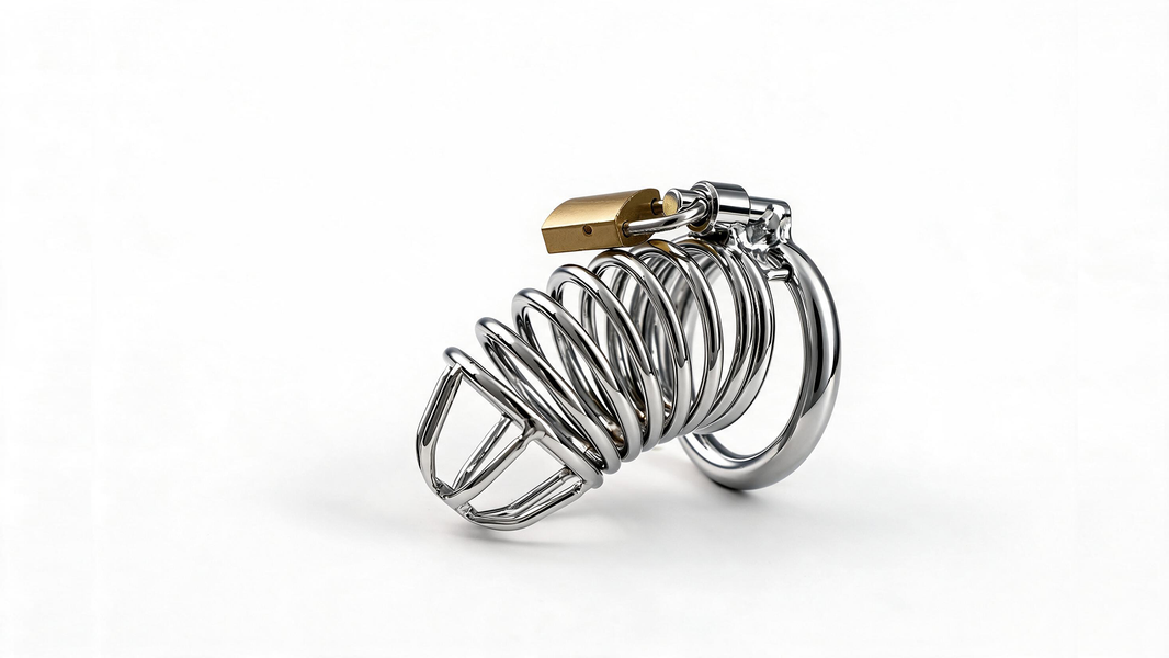 THREADED HOLLOW METAL CHASTITY CAGE