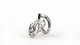 ZINC ALLOY CHASTITY CAGE WITH INTERCHANGEABLE LOCKING RINGS